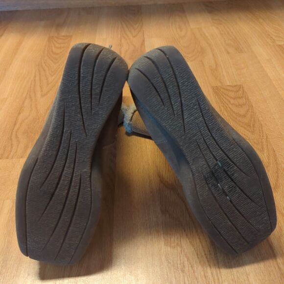 Bastien Industries Tall Moccasin Boots Womens 9.5B Tan Beige Leather Shearling - Picture 4 of 9